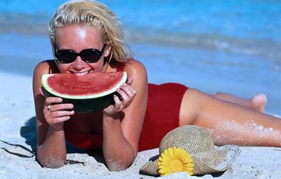 Dieto z lubenico je najbolje upoštevati v vročem poletju